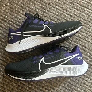 Nike Air Zoom Pegasus TCU Issued Men's Black and Purple Athletic Running Shoes